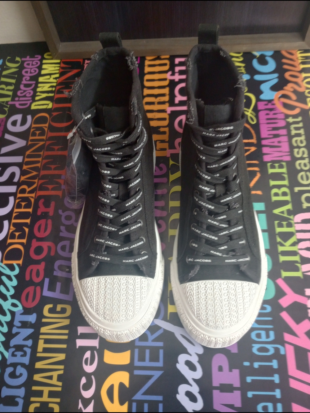 Black Canvas Marc Jacob High-Top Sneakers!.